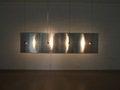Haunting reflections. Tin, lamps, 100x400, 2010, Vilnius