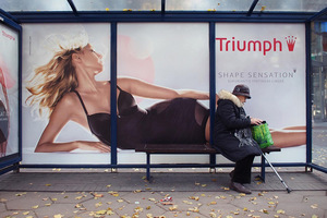 Donatas Stankevičius. On the bus stop