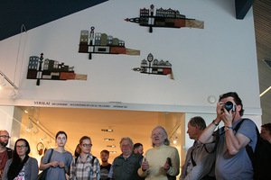 International photo artists' seminar Nida 2016, opening of R. Juškelis exhibition at the Neringa History Museum.