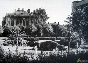 Students’ Square planted with greenery, 1956. Photo by J.Kiškis, from archives of AUTC.lt