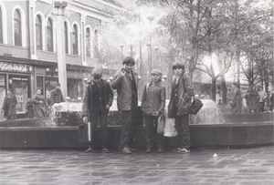 D. Gavenonis in the 5th grade, on the way from school. Laisvės avenue, Kaunas. Photo from the personal archive.