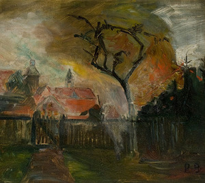 B. Buika. "Burning Barn", 1920-1922. Stern gallery.