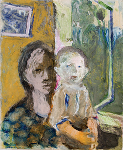 Z. Varnauskas. Iš ciklo „Motina ir vaikas“, pop. mišri tech., 45x37 cm, 2005 m.