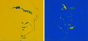 Kūriniai iš parodos „Autoportretai – homonimai“ galerijoje „Meno Niša“. Organizatorių nuotr.