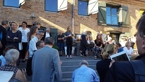 Opening of the biennial at the Hasle Exhibition Center Grønbechs Gård, 2016.