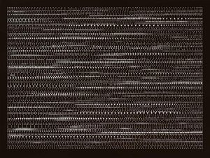 A. Obcarskas. „Akriliniai rašmenys X“. 2013 m., 146x195cm