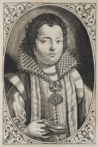 Portrait of Adriana Basili-Barino, 1628,  Folger Shakespeare Library Digital Image Collection.