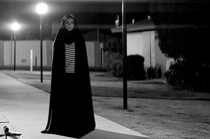 Still from the film "A Girl Walks Home Alone at Night"