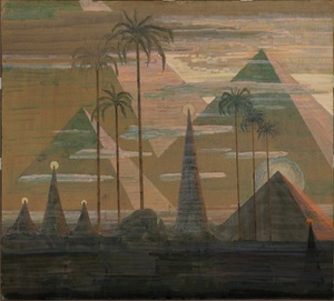 M. K. Čiurlionis “Andante”, 1909. From the cycle Sonata VII (Sonata of Pyramids), M.K. Čiurlionis National Museum, Kaunas, Lithuania.