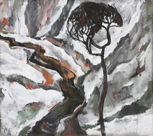 "Atodrėkis", 1970 m., akvarelė, 63 x 62 cm