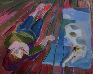 A. Petrašiūnaitė. Light has descended, oil on canvas, 115x145, 2015
