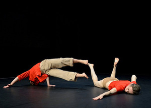 Fragment from Virgilio Sieni troupe (Italy) performance "Sonate Bach." Orlando Caponetto photo.