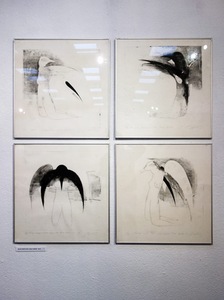 Jūratė Stauskaitė. „Baltas paukštis meta juodą plunksną“, 1983, ofortas. D. Slavinsko nuotr.