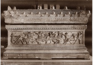Pascal Sebah. "Sarcophagus of Alexander. Hunting Scene"