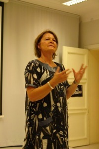 Author of the exhibition Nina Korhonen