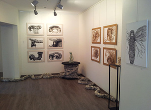 J. Galdikaitė's exhibition Overlaps at the Parko gallery. Author's photo