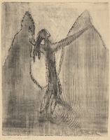 Echo. 1964. Paper, wood aqua fortis, 48,5 x 39 cm.