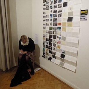 Instaliacija DRUGELIO EFEKTAS Lietuvos menininkų parodoje MENAS HEIßT KUNST (Herne, Vokietija), 2013. Nuotr. Jochem Ahmann