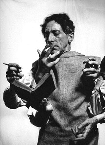J. Cocteau, photo by Philippe Halsman, 1949