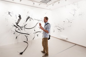 T. Burico instaliacija „Human Landscape“ parodoje „Notes on Tomorrow“ Kauno menų inkubatoriuje „Ars et mundus“. Juozo Kamensko nuotr.