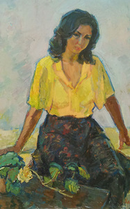 V. Kasatkinas. „Moters portretas. Kaukazietė“, 1982 m.