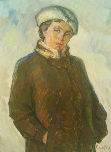 V. Kasatkinas. "Portrait of Wife", 1983