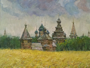 V. Kasatkinas. "Field of Barley. Suzdal“, 1983