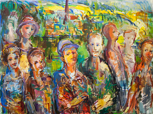 Raimundas Majauskas. Summer scene and Scene II, oil on canvas, acrylic, 90x120, 2011-2015