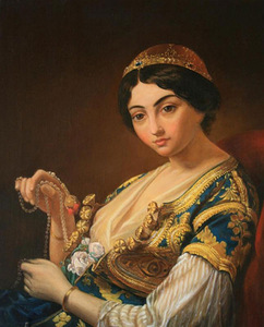 V. Neveravičius, “Moor Woman with Beads”, 1853, Lithuanian Museum of Art