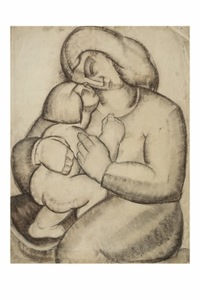 "Mother and Child". About 1930. NČDM. Photo by R.Ropytė (267x400)