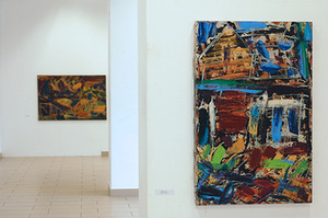 A. Vilišauskas exhibition at the Vilnius Academy of Arts gallery Titanikas in Vilnius. A. Blinstrubaitė-Vasiliauskienė photo