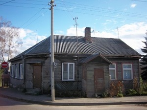 Corner house on crossing of streets