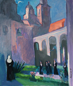 Painting created by Paravon Mirzoyan during the plein air