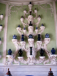 Biron the Duke of Courland's porcelain collection, Rundale Palace, Latvia. Photo by the author.