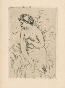 “Swimmer (After Swimming)”, about 1888, canvas, oil