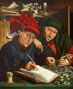 K. Maseisas, „Mokesčių rinkėjai“, 1520 m., Lichtenšteino meno muziejus, Vaducas