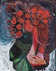 Raimondas Gailiūnas. "Speleologist". Canvas, oil, 2013