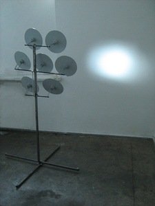 Composition of light No.1. Steel, mirrors, 150x100x100, 2012, Vilnius