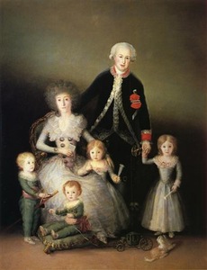 Francisco de Goya. "Dukes of Osuna family portrait" (1788). Prado Museum, Madrid, Spain.