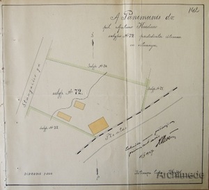 Vaidoto g. 18, sklypo planas 1927 m. Šaltinis: Kauno apskrities archyvas.
