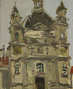 Painting created by Jovita Aukštikalnytė-Varkuliavičienė during the plein air