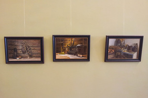 D. Vasiliausko paroda „Prisiminti“ Kauno kultūros centre „Tautos namai“. Autoriaus nuotr.