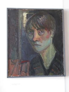 Eglė Velaniškytė. Self-portrait, 1983, Salakas.