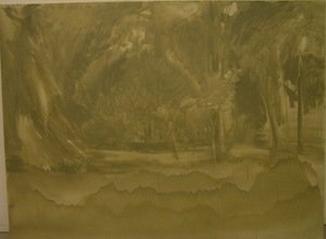 "Viena" (Laudon parkas) (linas, aliejus 150 x 200 cm, 2014)