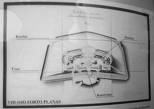 8th fort's plan. L. Rimkutė photo