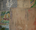Agnė Liškauskienė. „Post'96-ųjų peizažas“, 100 x 120, drobė, aliejus, akrilas, 2015