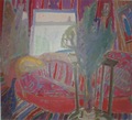 Raudonas kambarys, 1983 m., drobė, aliejus.