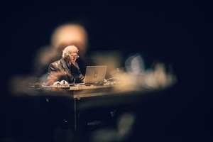 Kompozitorius Davidas Behrmanas festivalyje „Jauna muzika“. Tomo Tereko nuotr.