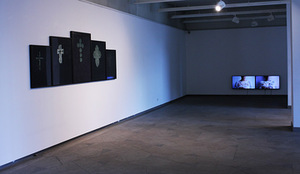 Iš personalinės J. Pociūtės parodos „Bangãvimo skãlė“, Pamėnkalnio galerija, Vilnius, 2016