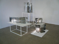 Estų stiklininkės Tiinos Sarapu darbas Jervakandyje, parodoje „Akimirka“